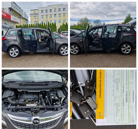 Opel Zafira cena 44900 przebieg: 106000, rok produkcji 2014 z Muszyna małe 781